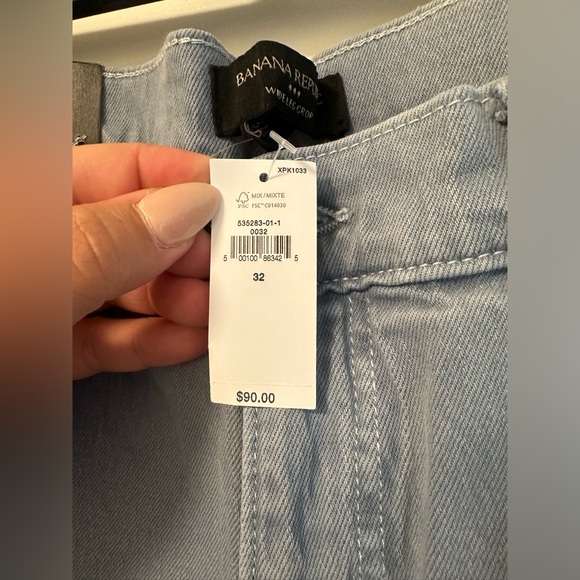 NWT: Banana Republic Wide Leg Crop Jeans - Picture 6 of 8